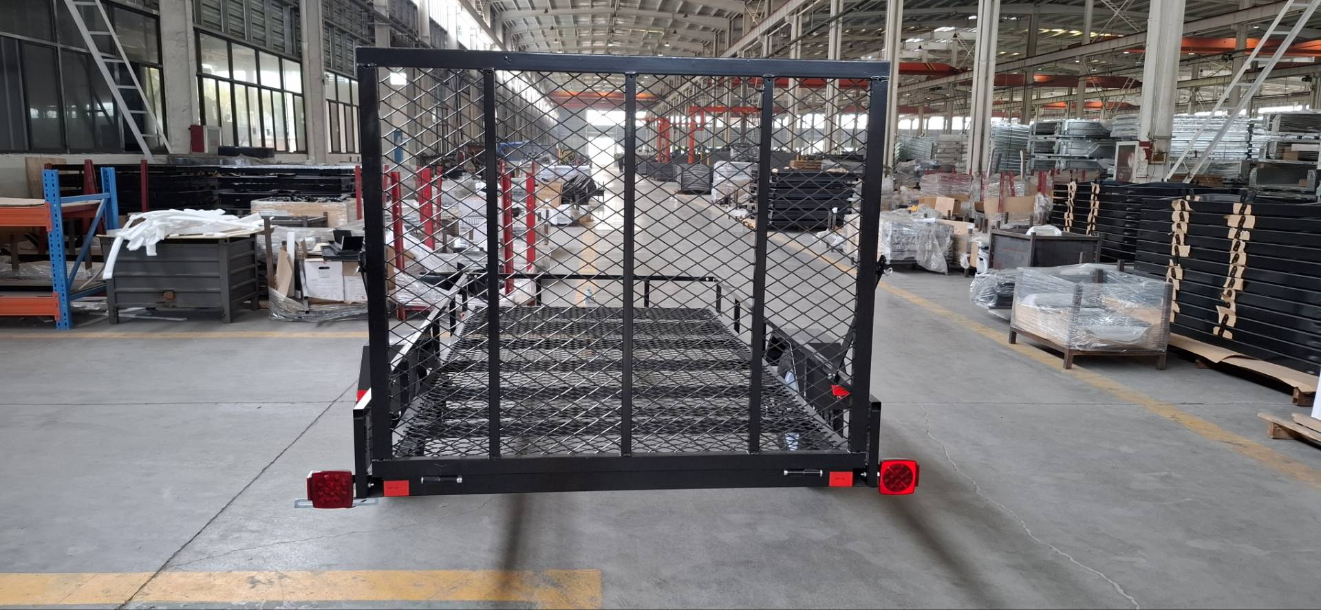 5x10 ATV Utility Trailer Mesh Floor & Gate Heavy Duty Steel Frame 1980 lbs GVW AWA510S - with | Sold by Uncle Wiener's Wholesale