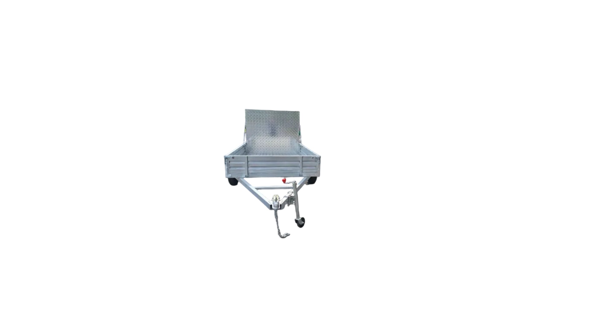 5x8 Galvanized Utility Trailer Tilting Bed Fully Welded Steel Frame LED Lights 96BA - with | Sold by Uncle Wiener's Wholesale