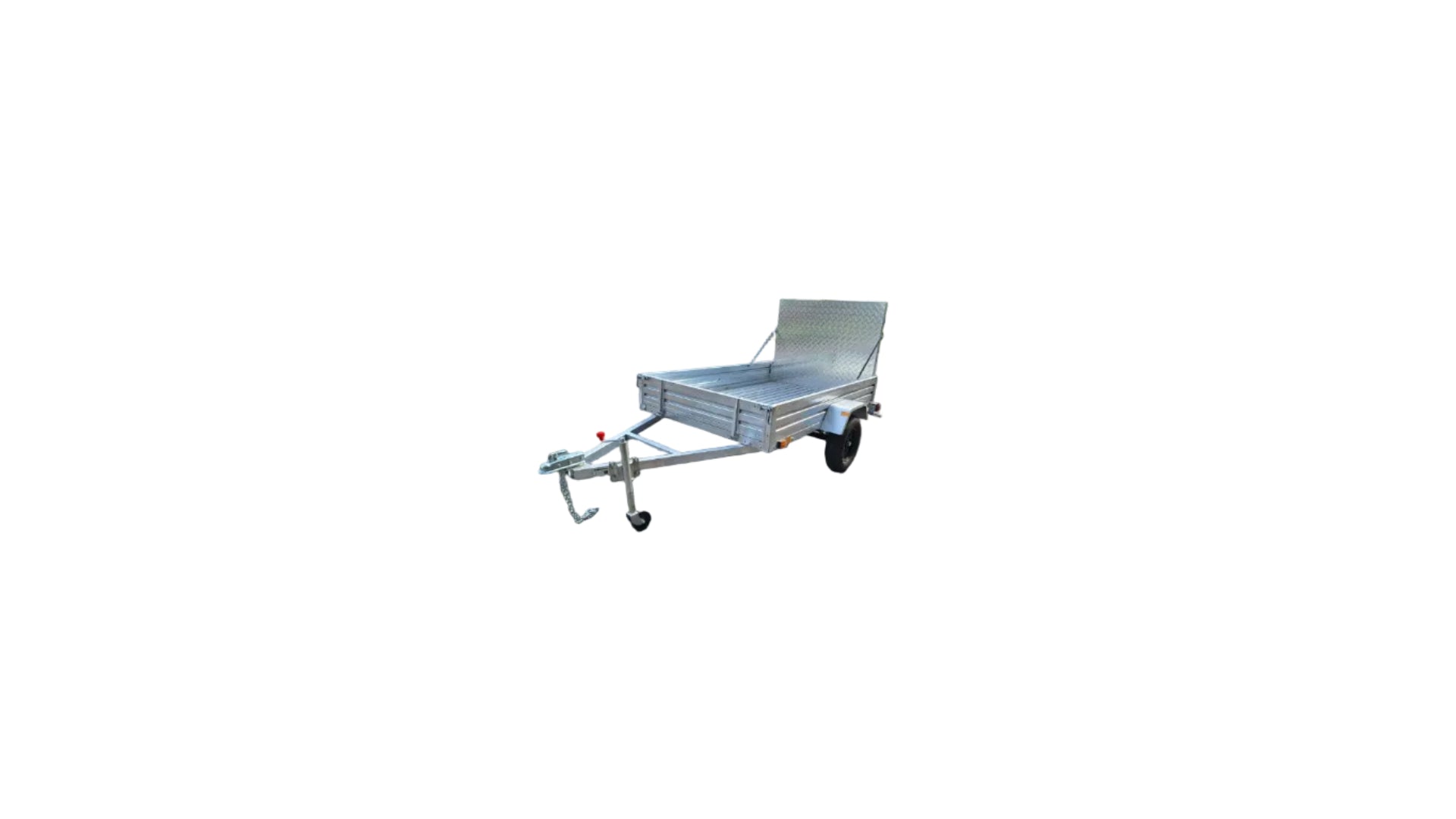 5x8 Galvanized Utility Trailer Tilting Bed Fully Welded Steel Frame LED Lights 96BA - with | Sold by Uncle Wiener's Wholesale