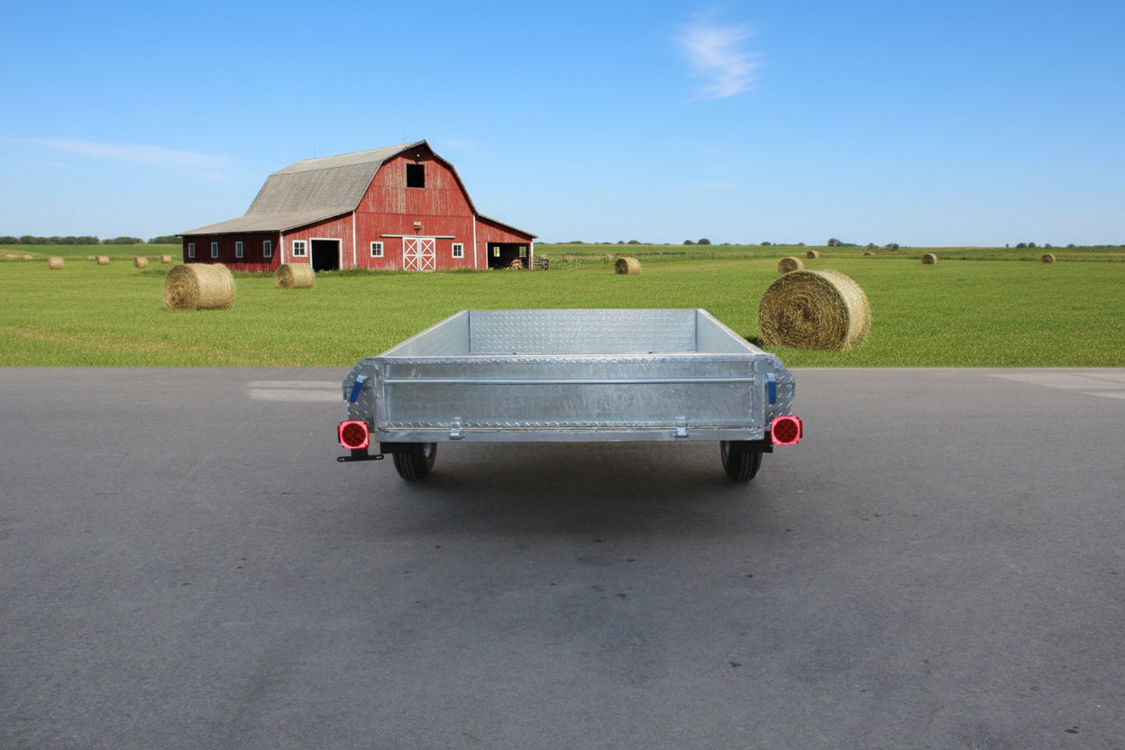 5x8 Hot Dipped Galvanized Utility Trailer Fully Welded Tilt Trailer 2" Coupler AWA96BW - with | Sold by Uncle Wiener's Wholesale