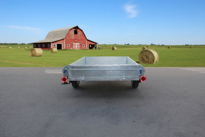 5x8 Hot Dipped Galvanized Utility Trailer Fully Welded Tilt Trailer 2" Coupler AWA96BW - with | Sold by Uncle Wiener's Wholesale