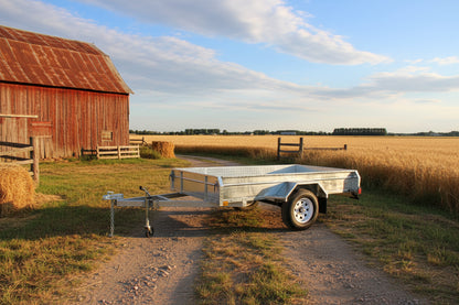 5x8 Hot Dipped Galvanized Utility Trailer Fully Welded Tilt Trailer 2" Coupler AWA96BW - with | Sold by Uncle Wiener's Wholesale
