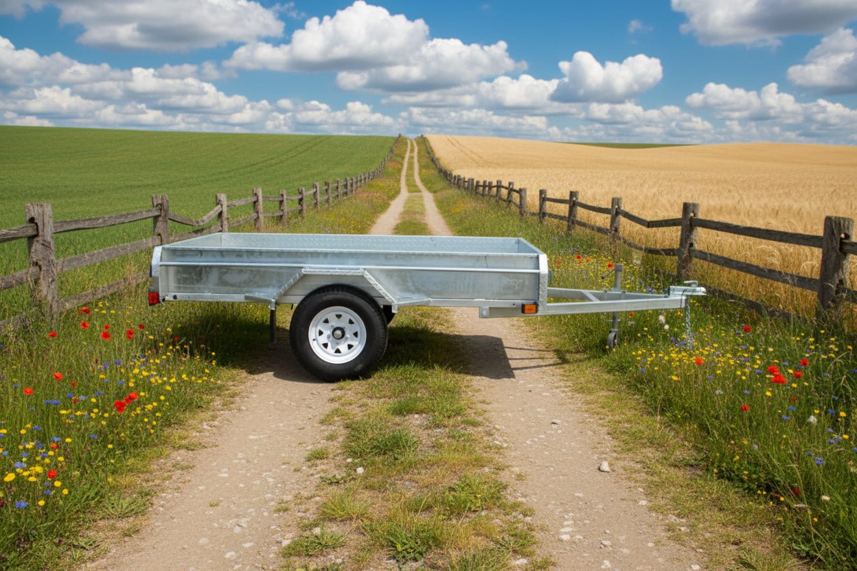 5x8 Hot Dipped Galvanized Utility Trailer Fully Welded Tilt Trailer 2" Coupler AWA96BW - with | Sold by Uncle Wiener's Wholesale