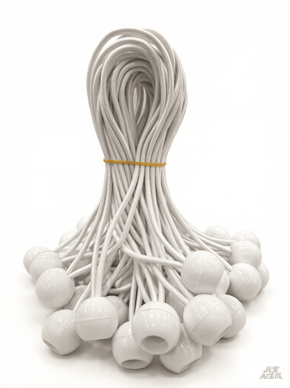 6 , 9 & 11 Bungee Ball Cords – Heavy - Duty Elastic Tie Downs for Tarps, Canopies, Camping & Outdoor Gear – 50 Pack Each - Camping Gear with 9″ White Bungee Cord with Ball – 50 Pack | Sold by Uncle Wiener's Wholesale