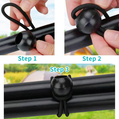 6 & 9 Bungee Ball Cords – Heavy - Duty Elastic Tie Downs for Tarps, Canopies, Camping & Outdoor Gear – 50 Pack Each - with 6″ Bungee Cord with Ball – 50 Pack | Sold by Uncle Wiener's Wholesale