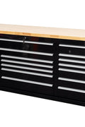 6 FT 17 - Drawer Fatboy Tool Workbench – Heavy - Duty Rolling Bench with Power & USB Ports | Multiple Colors Available - with Stainless Steel | Sold by Uncle Wiener's Wholesale