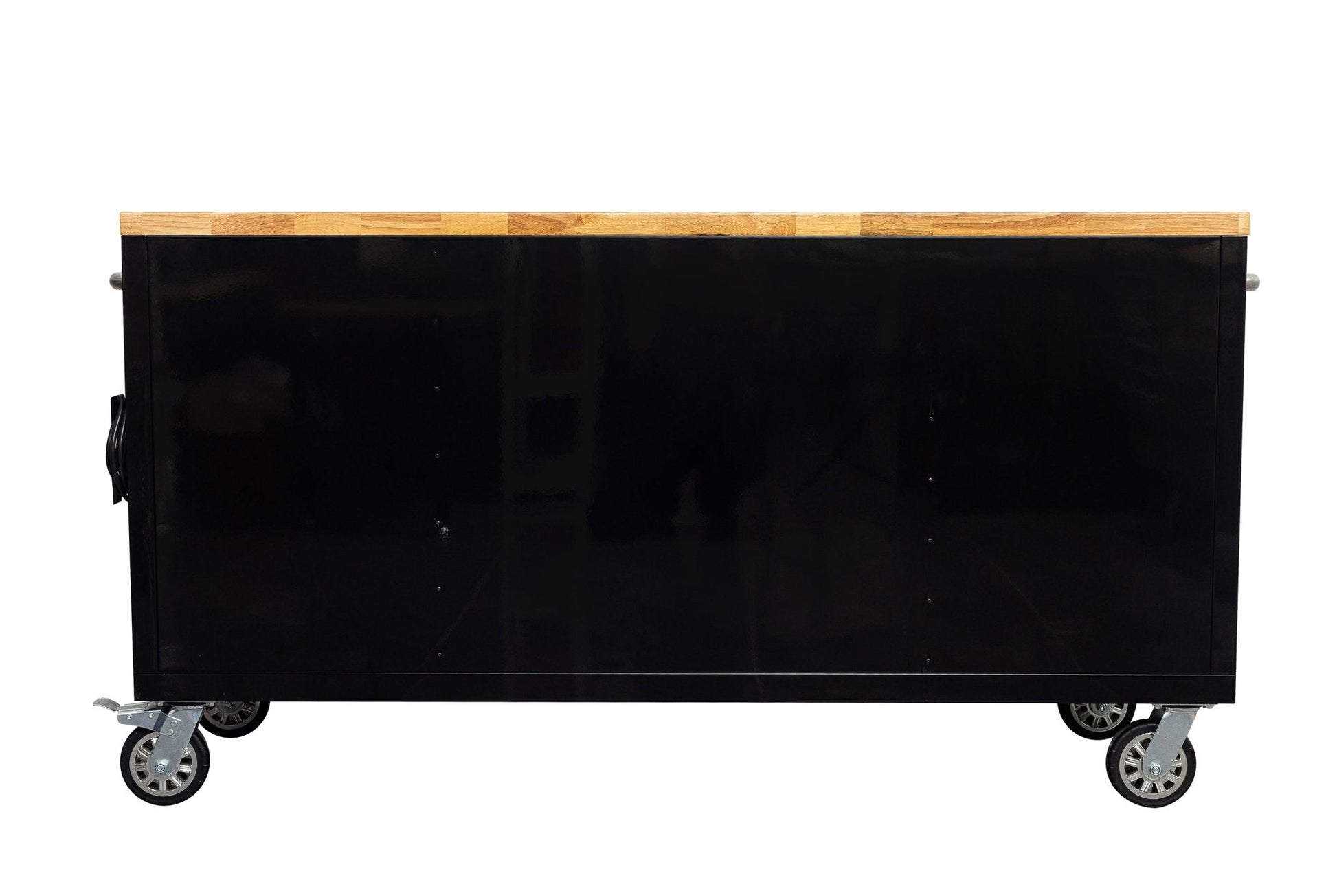 6 FT 17 - Drawer Fatboy Tool Workbench – Heavy - Duty Rolling Bench with Power & USB Ports | Multiple Colors Available - with Black | Sold by Uncle Wiener's Wholesale