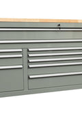 6 FT 17 - Drawer Fatboy Tool Workbench – Heavy - Duty Rolling Bench with Power & USB Ports | Multiple Colors Available - with Stainless Steel | Sold by Uncle Wiener's Wholesale