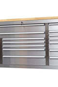 6 FT 17 - Drawer Fatboy Tool Workbench – Heavy - Duty Rolling Bench with Power & USB Ports | Multiple Colors Available - with Orange | Sold by Uncle Wiener's Wholesale