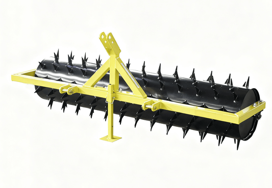 6 FT & 8 FT Tractor Lawn Spike Roller – Heavy - Duty 3 - Point Hitch Aerator Attachment for Soil & Pasture | Models LSBR150 & LSBR180 - with 8 FT Tractor Lawn Spike | Sold by Uncle Wiener's Wholesale