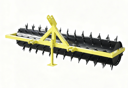6 FT & 8 FT Tractor Lawn Spike Roller – Heavy - Duty 3 - Point Hitch Aerator Attachment for Soil & Pasture | Models LSBR150 & LSBR180 - with 8 FT Tractor Lawn Spike | Sold by Uncle Wiener's Wholesale