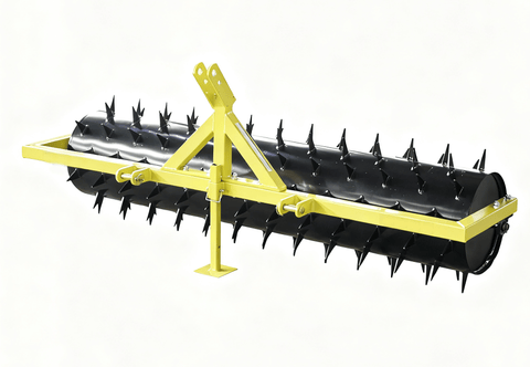 6 FT & 8 FT Tractor Lawn Spike Roller – Heavy - Duty 3 - Point Hitch Aerator Attachment for Soil & Pasture | Models LSBR150 & LSBR180 - with 8 FT Tractor Lawn Spike | Sold by Uncle Wiener's Wholesale