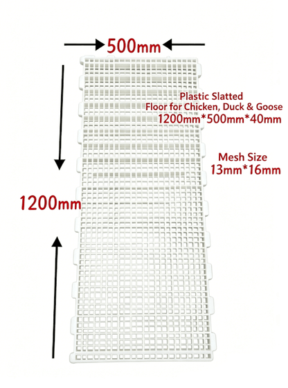 6-Pack Plastic Chicken Slat Floor Mats 47.2" x 19.7" Poultry Coop Flooring Panels for Chickens, Ducks &amp; Farm Use CS12050 - with | Sold by Uncle Wiener's Wholesale