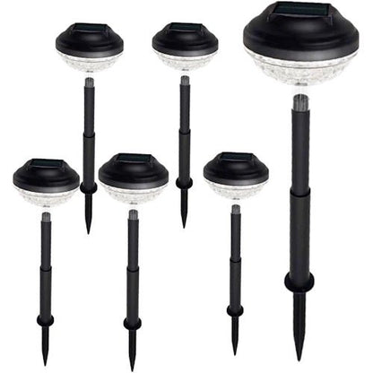 6-Pack RGB LED Solar Lawn Pathway Lights Color Changing Outdoor Garden Lights 937011 - with | Sold by Uncle Wiener's Wholesale