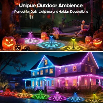 6-Pack RGB LED Solar Lawn Pathway Lights Color Changing Outdoor Garden Lights 937011 - with | Sold by Uncle Wiener's Wholesale