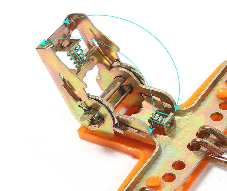 6 Pcs Set Steel Anti Skid Snow Tire Chains Heavy Duty Winter Traction Set 175275 - with | Sold by Uncle Wiener's Wholesale