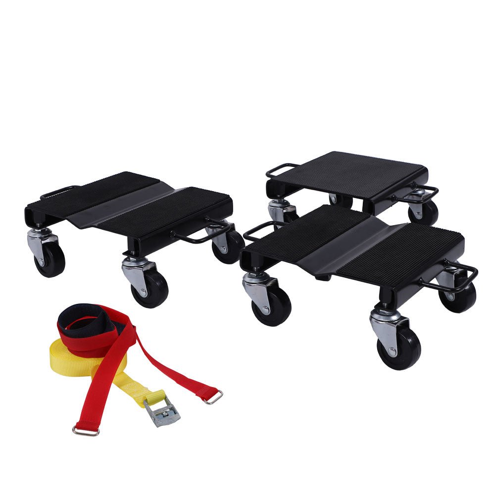 6 - Piece 1500 LBS Snowmobile Dolly Set with Straps & Casters | SKU: SSNDS - with | Sold by Uncle Wiener's Wholesale