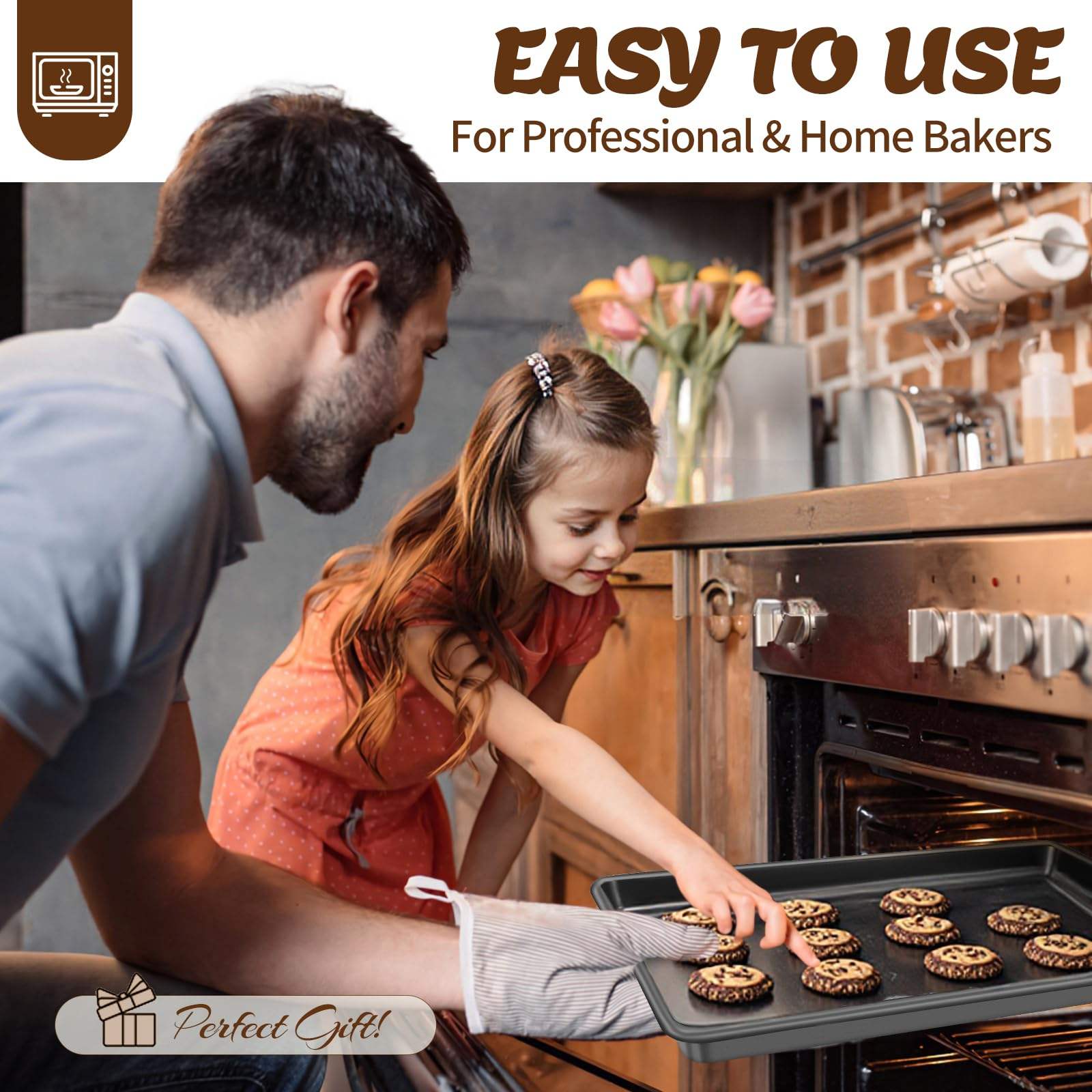 6-Piece Non-Stick Bakeware Set Carbon Steel Oven Baking Kit 220530 - with | Sold by Uncle Wiener's Wholesale