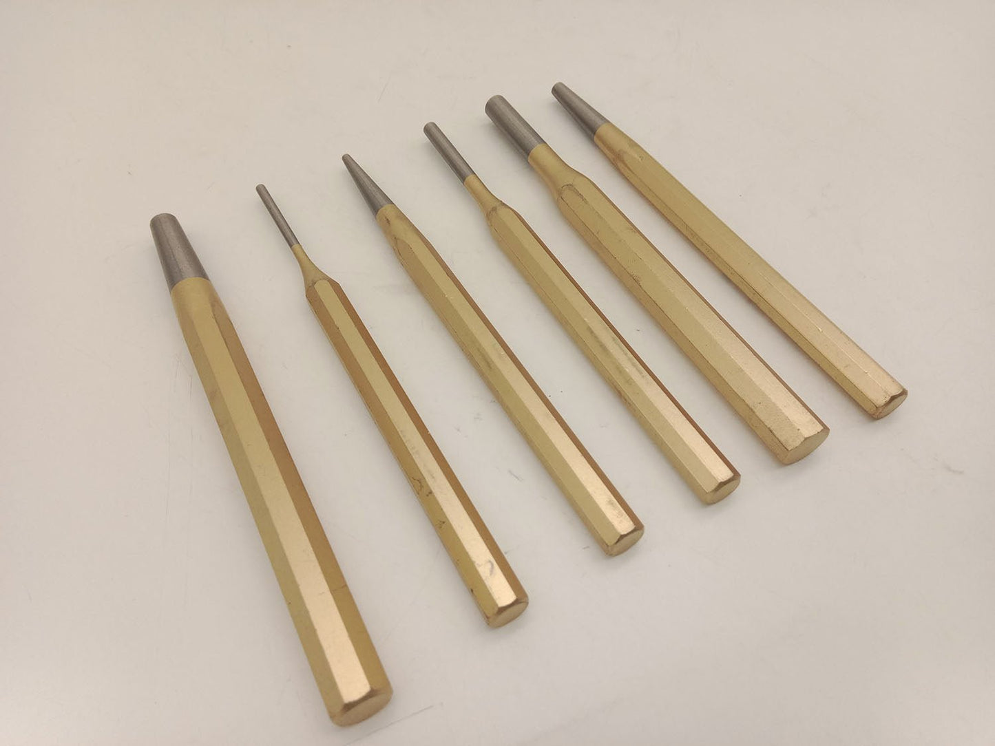 6-Piece Pin Punch Set Steel 40Cr Precision Punch Tool Set with Holder 150mm Length T0930 - with | Sold by Uncle Wiener's Wholesale