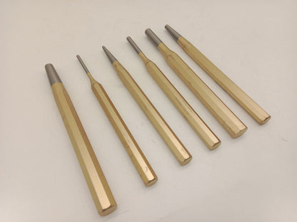 6-Piece Pin Punch Set Steel 40Cr Precision Punch Tool Set with Holder 150mm Length T0930 - with | Sold by Uncle Wiener's Wholesale