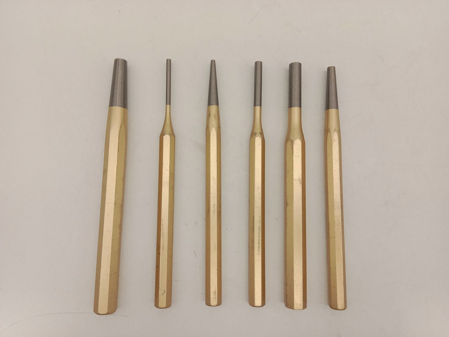 6-Piece Pin Punch Set Steel 40Cr Precision Punch Tool Set with Holder 150mm Length T0930 - with | Sold by Uncle Wiener's Wholesale