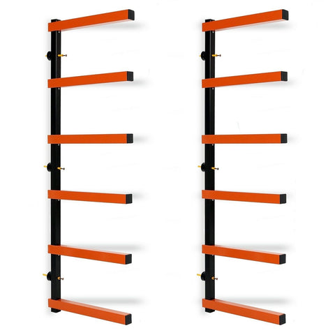 6 Shelf Lumber Storage Rack – Indoor & Outdoor Wall Mount (KA77) - with | Sold by Uncle Wiener's Wholesale