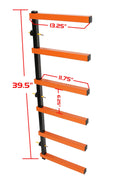 6 Shelf Lumber Storage Rack – Indoor & Outdoor Wall Mount (KA77) - with | Sold by Uncle Wiener's Wholesale