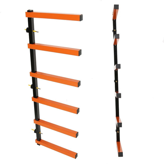 6 Shelf Lumber Storage Rack – Indoor & Outdoor Wall Mount (KA77) - with | Sold by Uncle Wiener's Wholesale