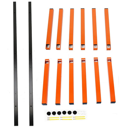6 Shelf Lumber Storage Rack – Indoor & Outdoor Wall Mount (KA77) - with | Sold by Uncle Wiener's Wholesale