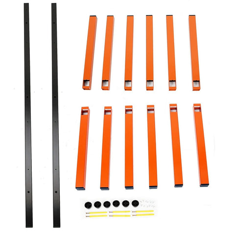 6 Shelf Lumber Storage Rack – Indoor & Outdoor Wall Mount (KA77) - with | Sold by Uncle Wiener's Wholesale