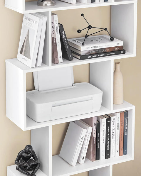 6 - Tier Bookcase Room Divider – Cube Storage Display Shelf - with Balck | Sold by Uncle Wiener's Wholesale