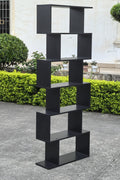 6 - Tier Bookcase Room Divider – Cube Storage Display Shelf - with Balck | Sold by Uncle Wiener's Wholesale