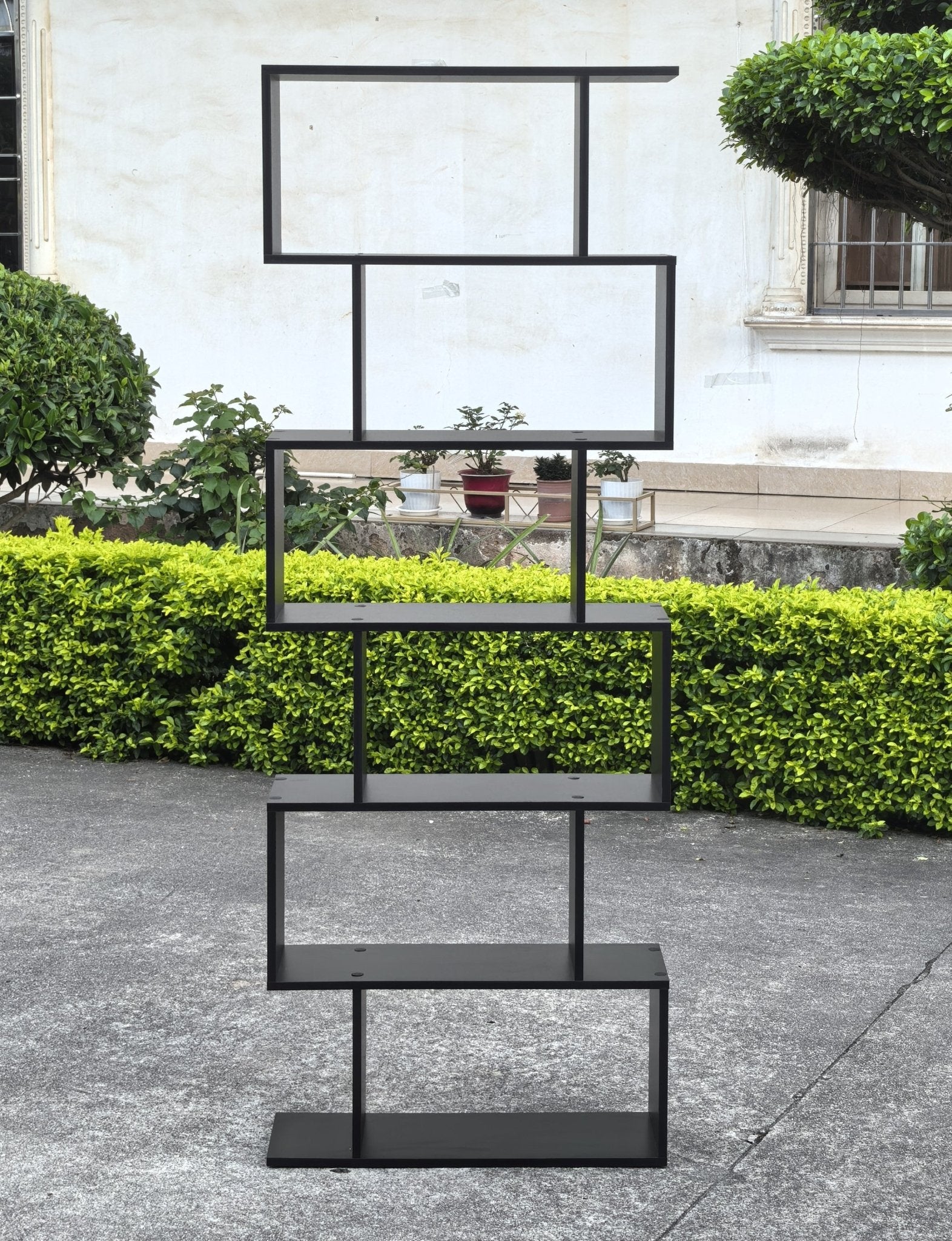 6 - Tier Bookcase Room Divider – Cube Storage Display Shelf - with White | Sold by Uncle Wiener's Wholesale