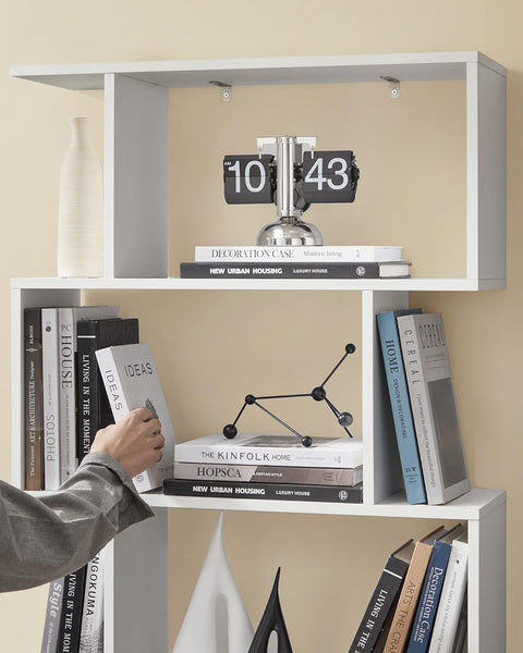 6 - Tier Bookcase Room Divider – Cube Storage Display Shelf - with Balck | Sold by Uncle Wiener's Wholesale