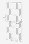 6 - Tier Bookcase Room Divider – Cube Storage Display Shelf - with Balck | Sold by Uncle Wiener's Wholesale