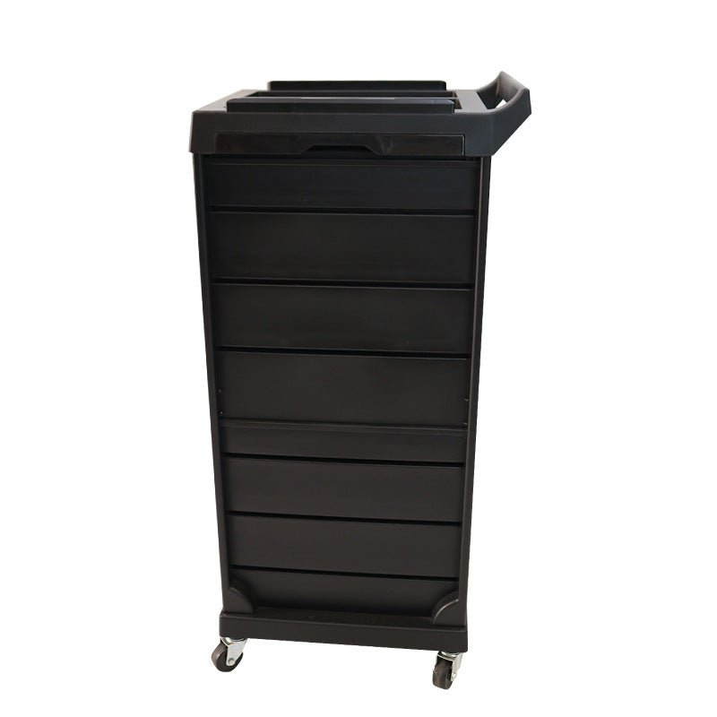 6 Tier Salon Beauty Rolling Trolley Cart Black with Drawers SBR580 - with | Sold by Uncle Wiener's Wholesale