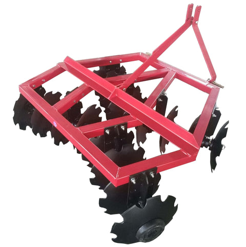 60 In 3 Point Disc Harrow with 16 In Blades & Greasable Bearings – Cat I Hitch Model CNJDH5P - with | Sold by Uncle Wiener's Wholesale