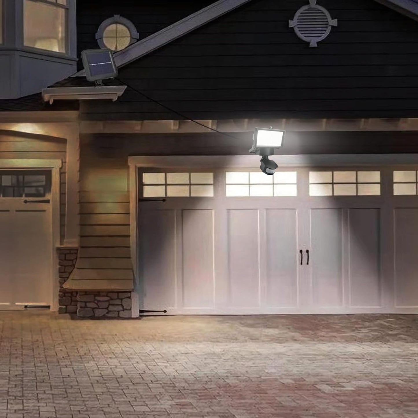 60 LED Solar Motion Flood Light – Outdoor Security Spotlight with Motion Sensor – 527051 - with | Sold by Uncle Wiener's Wholesale