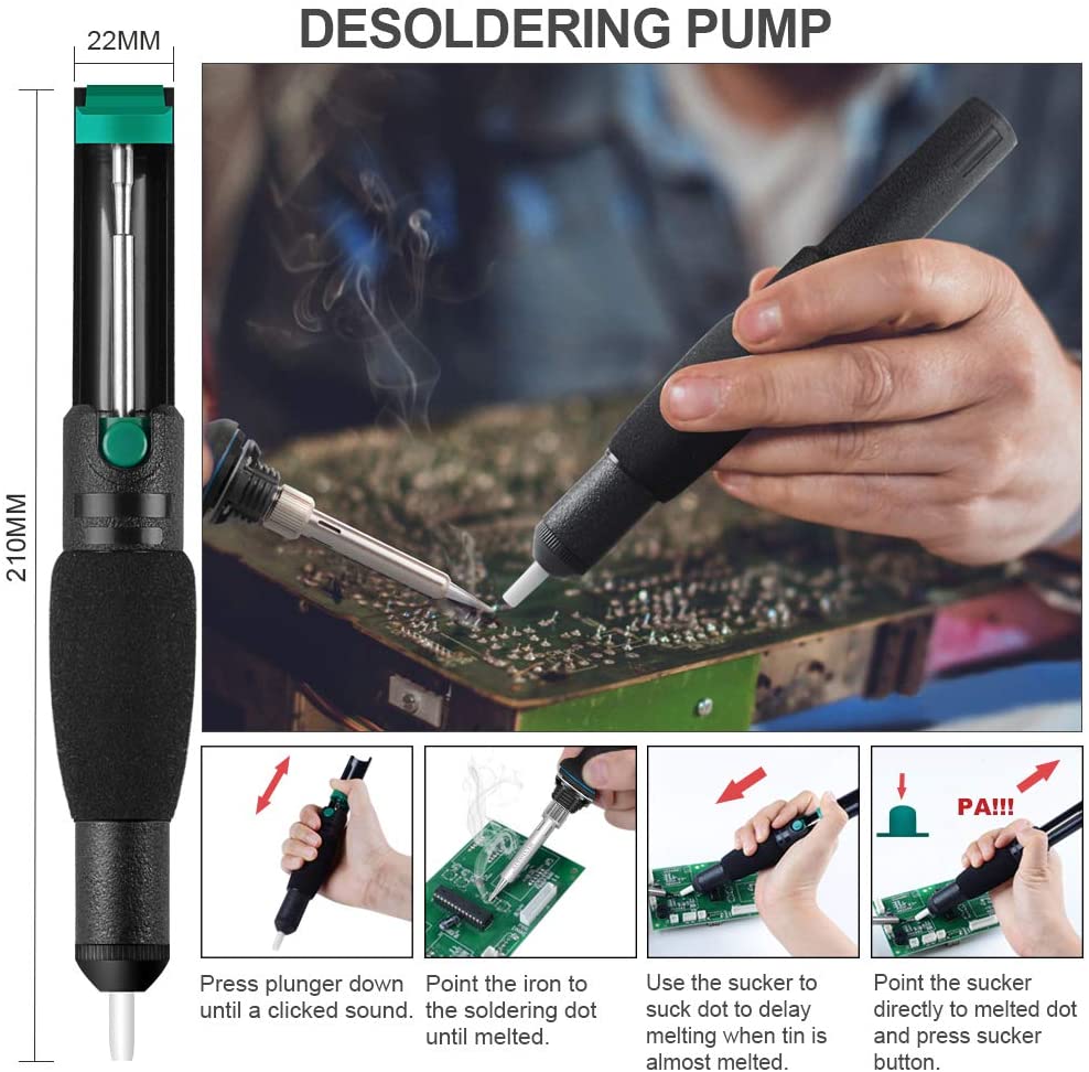 60 Watt Soldering Iron Kit with Stand, Wire & Repair Tools 21 - in - 1 TP936S1 - with | Sold by Uncle Wiener's Wholesale