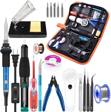 60 Watt Soldering Iron Kit with Stand, Wire & Repair Tools 21 - in - 1 TP936S1 - with | Sold by Uncle Wiener's Wholesale