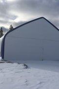 60′ WIDE DOUBLE TRUSS STORAGE BUILDINGS - with Standard 60X100X25 26.5 OZ PVC Cover | Sold by Uncle Wiener's Wholesale