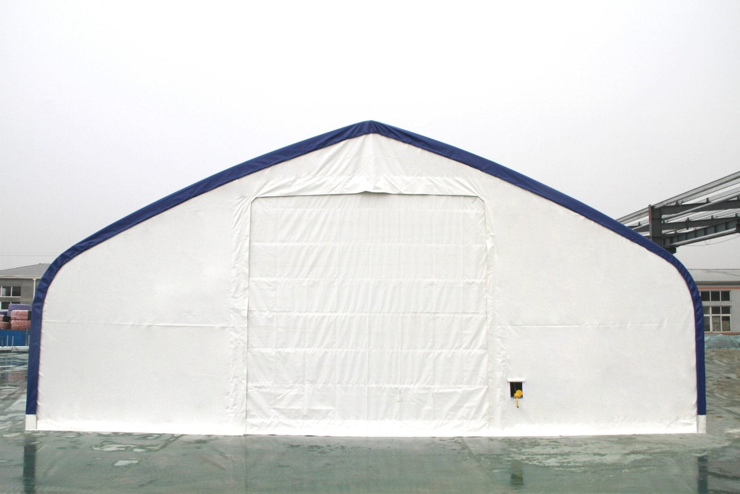 60′ WIDE DOUBLE TRUSS STORAGE BUILDINGS - with Standard 60X100X25 26.5 OZ PVC Cover | Sold by Uncle Wiener's Wholesale