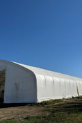 60′ Wide Double Truss Storage Buildings – Heavy - Duty PVC Shelter | Extra - Large Portable Warehouse - Extra - Large Industrial Storage Shelter with Standard 60X152X25 26.5 OZ PVC Cover | Sold by Uncle Wiener's Wholesale