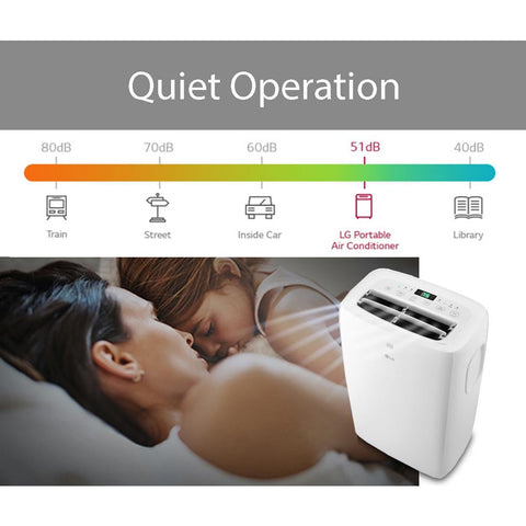6,000 BTU (DOE) 115 - Volt Portable Air Conditioner LP0621WSR Cools 250 Sq. Ft. with Dehumidifier Function and LCD Remote - with | Sold by Uncle Wiener's Wholesale