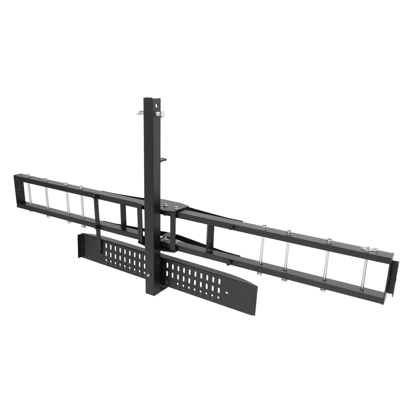 600LBS Motorcycle Trailer Hitch Carrier with Loading Ramp Anti - Tilt Lock Heavy Duty Steel Scooter Dirt Bike Hauler TNSMRC001T - with | Sold by Uncle Wiener's Wholesale