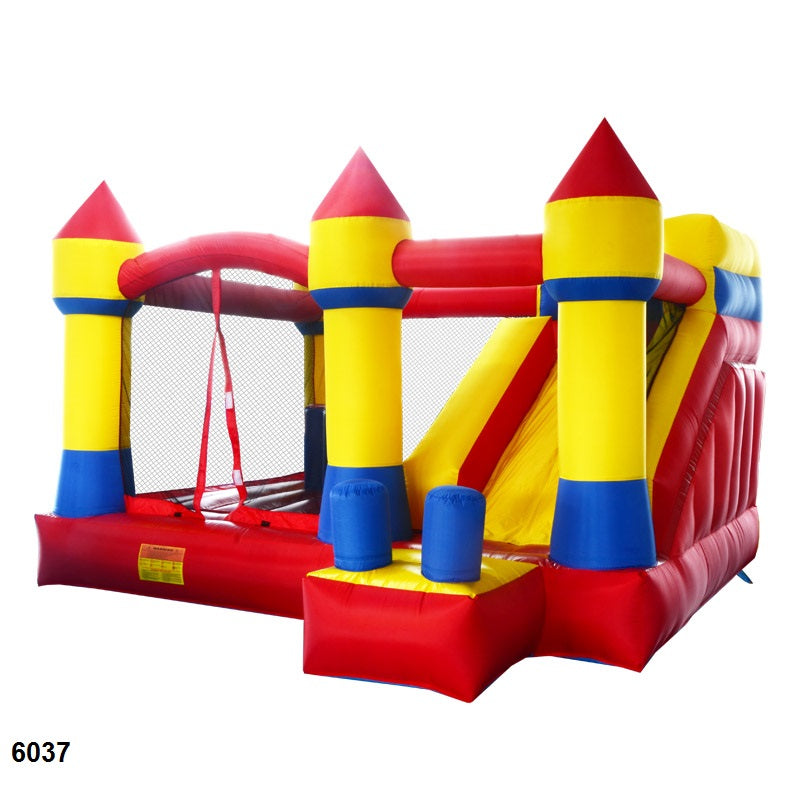 Commercial Grade Inflatable Bouncy Castle with Slide & Blower – 13.1' × 12.5' – 6037