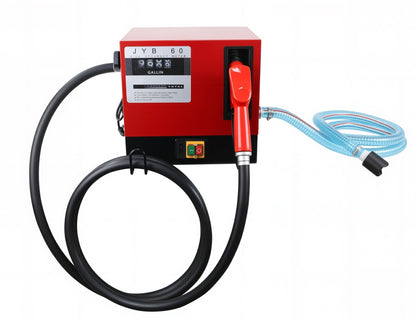 60L/Min Diesel Fuel Transfer Pump 110V with Nozzle, Hoses & Gauge – FD60A - with | Sold by Uncle Wiener's Wholesale
