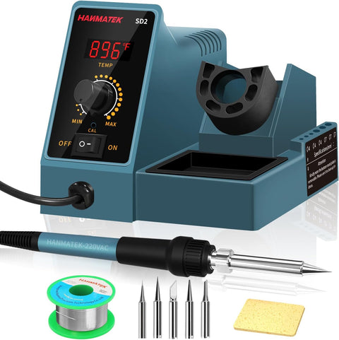 60W Digital Soldering Station – LED Display + 5 Tips | 121SD2 - with | Sold by Uncle Wiener's Wholesale