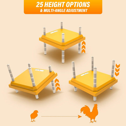12"x12" Chick Brooder Heater Plate – Adjustable Height Poultry Heat Plate for Chicks &amp; Ducklings SCCH22307
