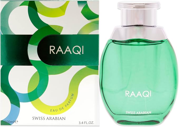 Swiss Arabian Raaqi Eau de Parfum 100ml – Unisex Long Lasting Arabian Perfume Spray for Men & Wome